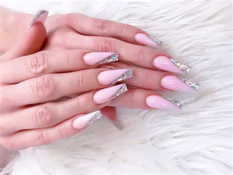 pink coffin nails|pink coffin nails french braid.